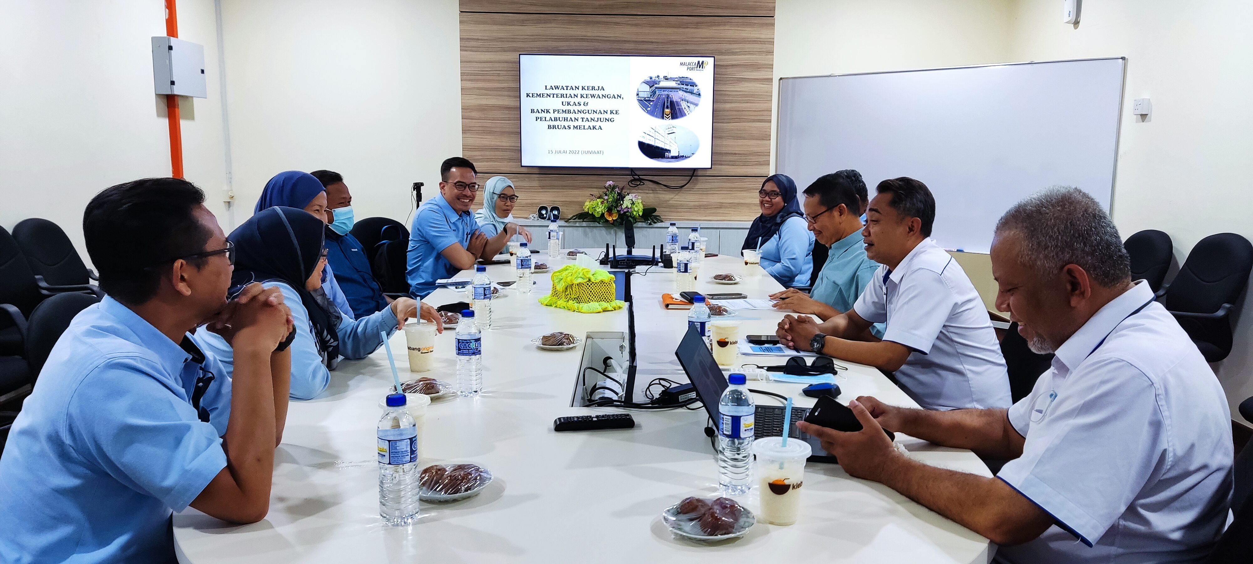 Lawatan Kerja Kementerian Kewangan UKAS & Bank Pembanggunan ke Pelabuhan Tanjung Bruas Melaka 2022